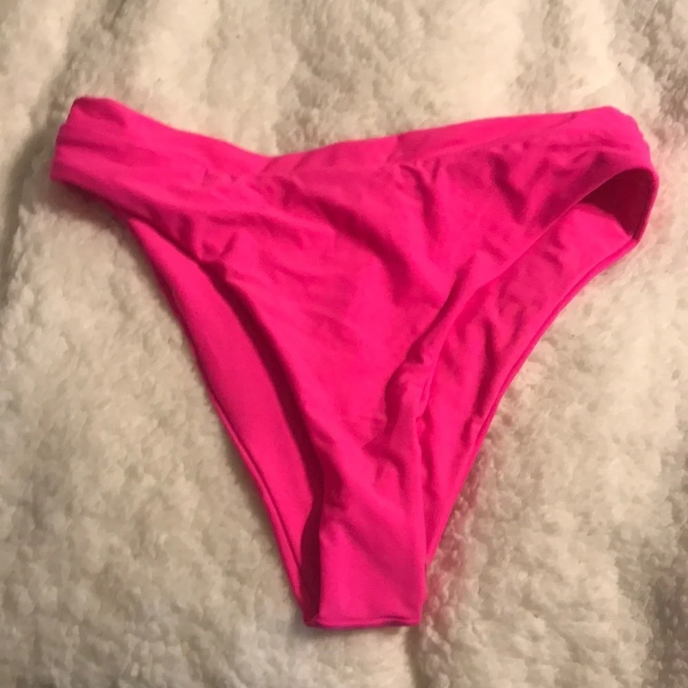 NWOT pink bikini bottom XL